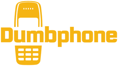 Dumbphone logo — guld