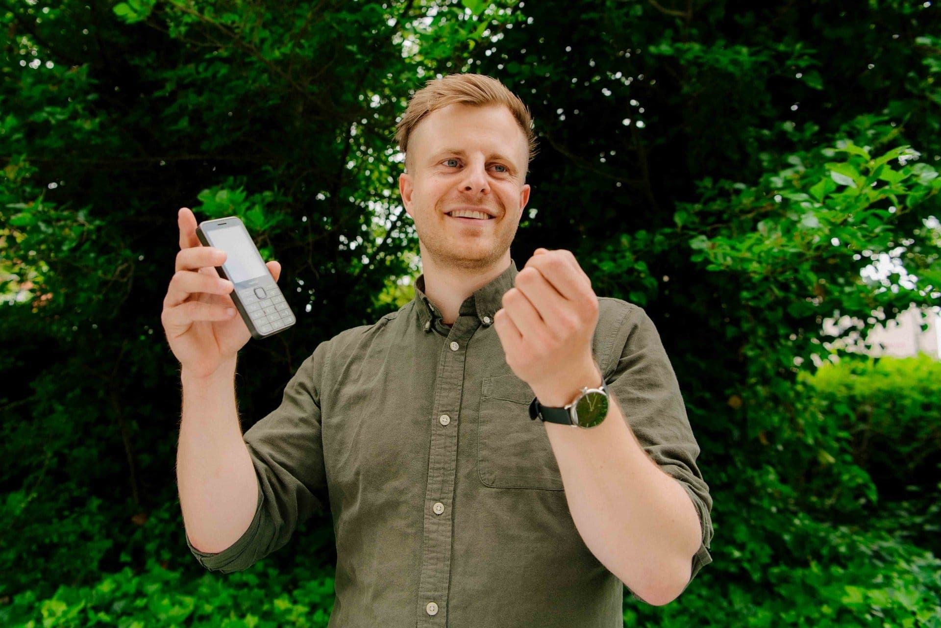 Portrætfoto af Arne Bangsgaard Mathiasen, founder af Dumbphone