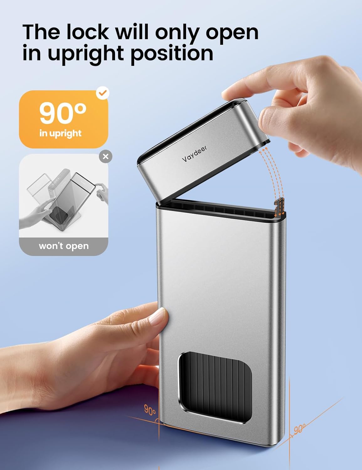 Metal tidsindstillet låseboks