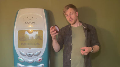 Træ vækkeur med behagelig alarm lyd