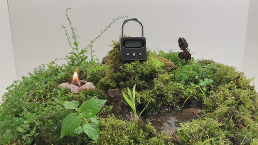 Tidsindstillet metal hængelås